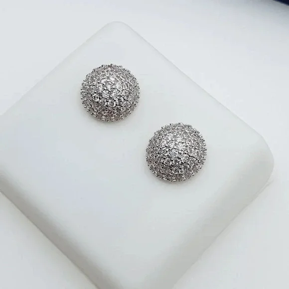 "925 Sterling Silver Plated CZ Earrings, EVBRS430 - Picture 7 of 9